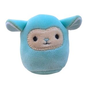 Squishmallows Squishville Levi the Lamb Mini Plush 2" Blue Teal